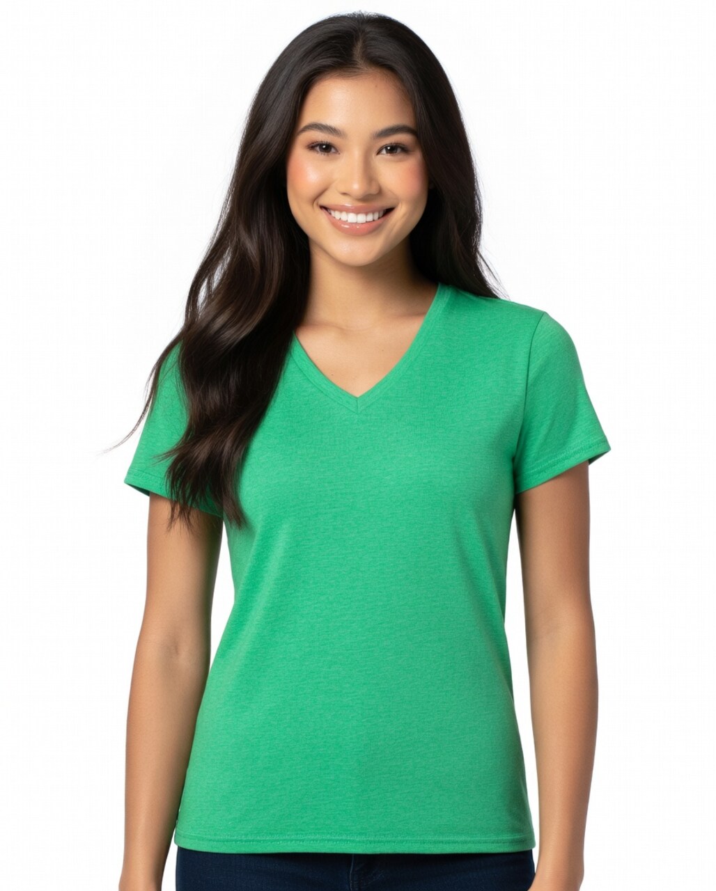 Gildan Softstyle V-Neck Short Sleeve T-Shirt for Summer Outfits & Custom Printing Cotton Tee